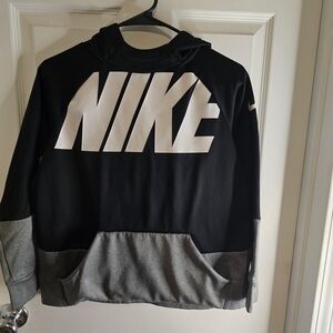 Nike Black and Gray Hoodie